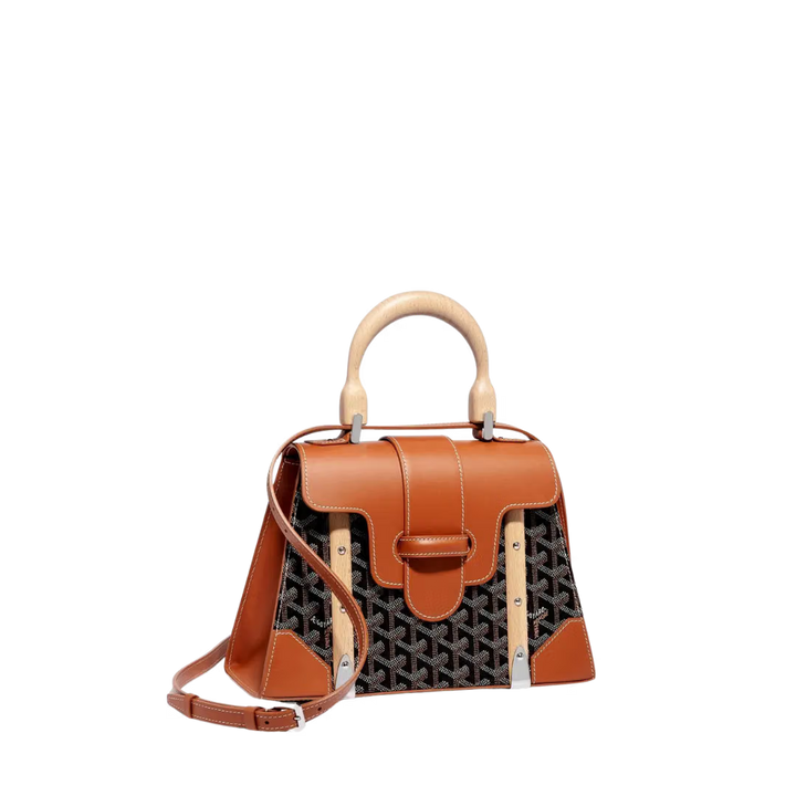 Saïgon Structuré PM Bag (Black & Tan)