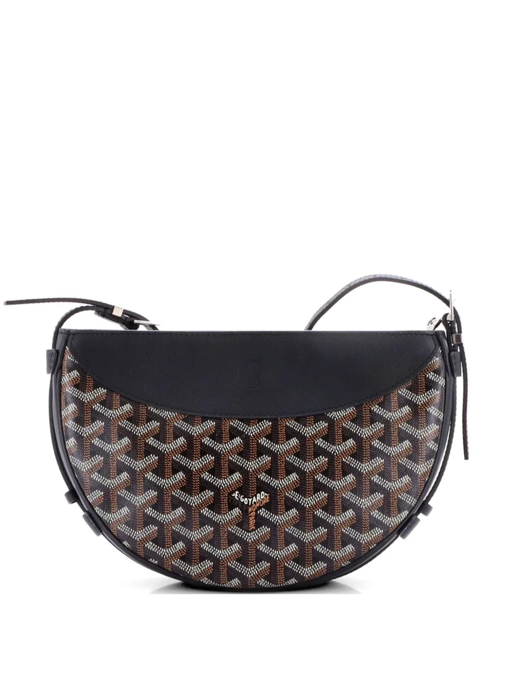 Goyard Hirondelle Coated Canvas and Leather shoulder bag