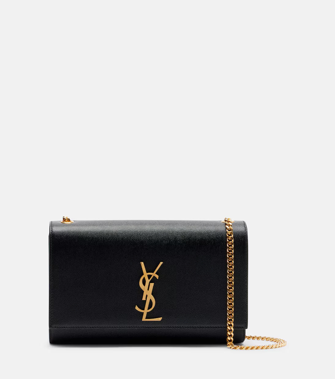 Saint Laurent Kate Medium leather shoulder bag in black