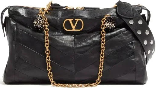 Valentino Garavani - Panthea shoulder bag - women - Lamb Skin/Nappa Leather - OS - Black