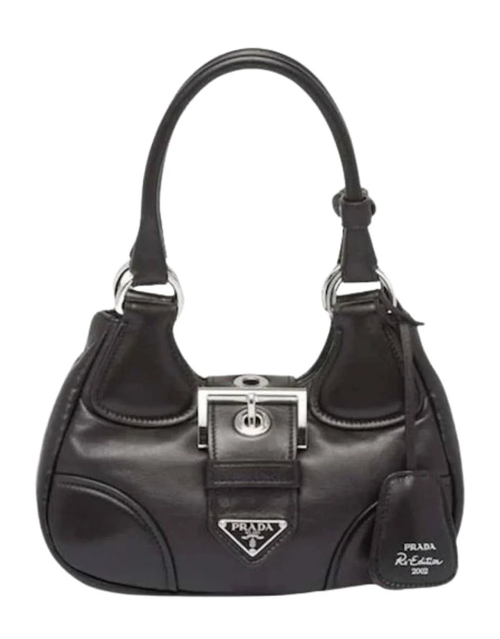 Prada Women's Moon Padded Leather Hobo Bag