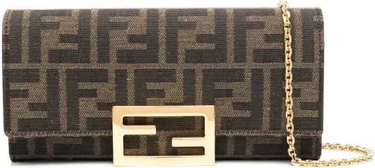 Fendi UNI Baguette Wallet on Chain Shoulder Bag