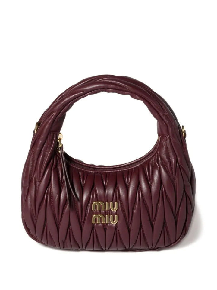 Miu Miu Wander Matelassé nappa leather shoulder bag