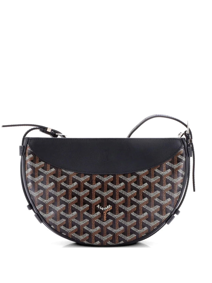 Goyard Hirondelle Coated Canvas and Leather shoulder bag