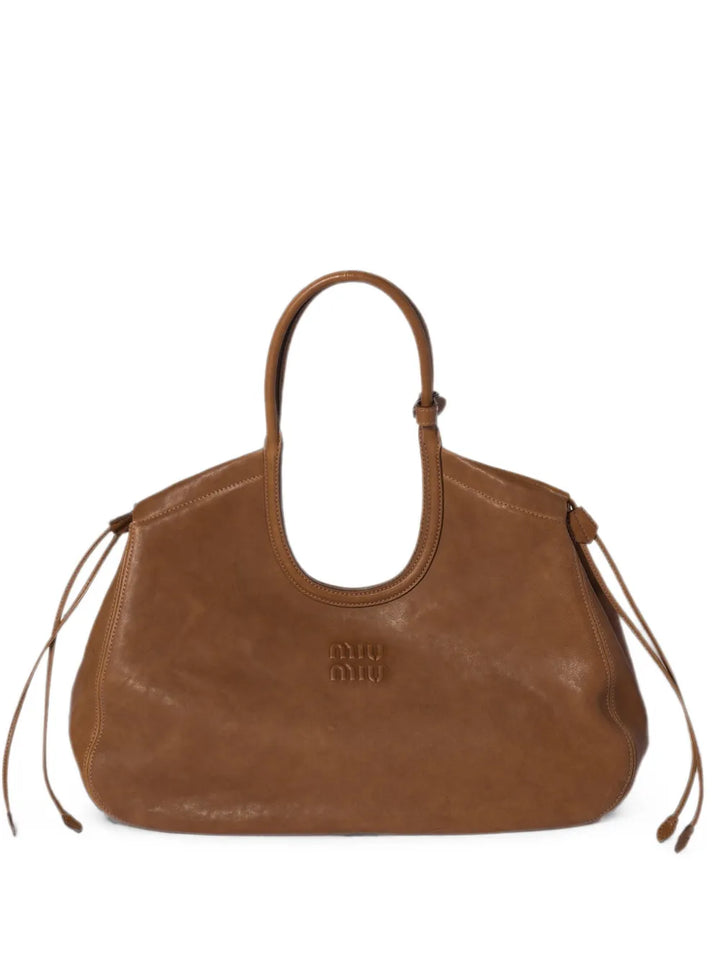 Miu Miu Ivy nappa-leather shopping bag