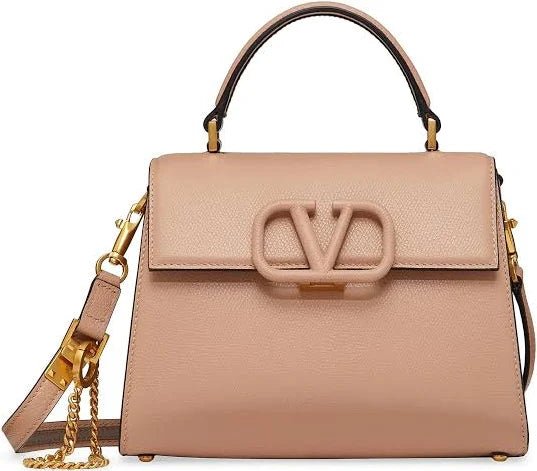 Valentino Garavani Small Calf Leather Vsling Top-Handle Bag