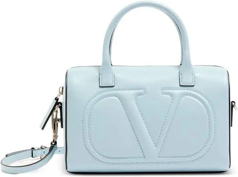 Valentino Garavani - VLogo Walk calfskin handbag - women - Calf Leather - OS - Blue