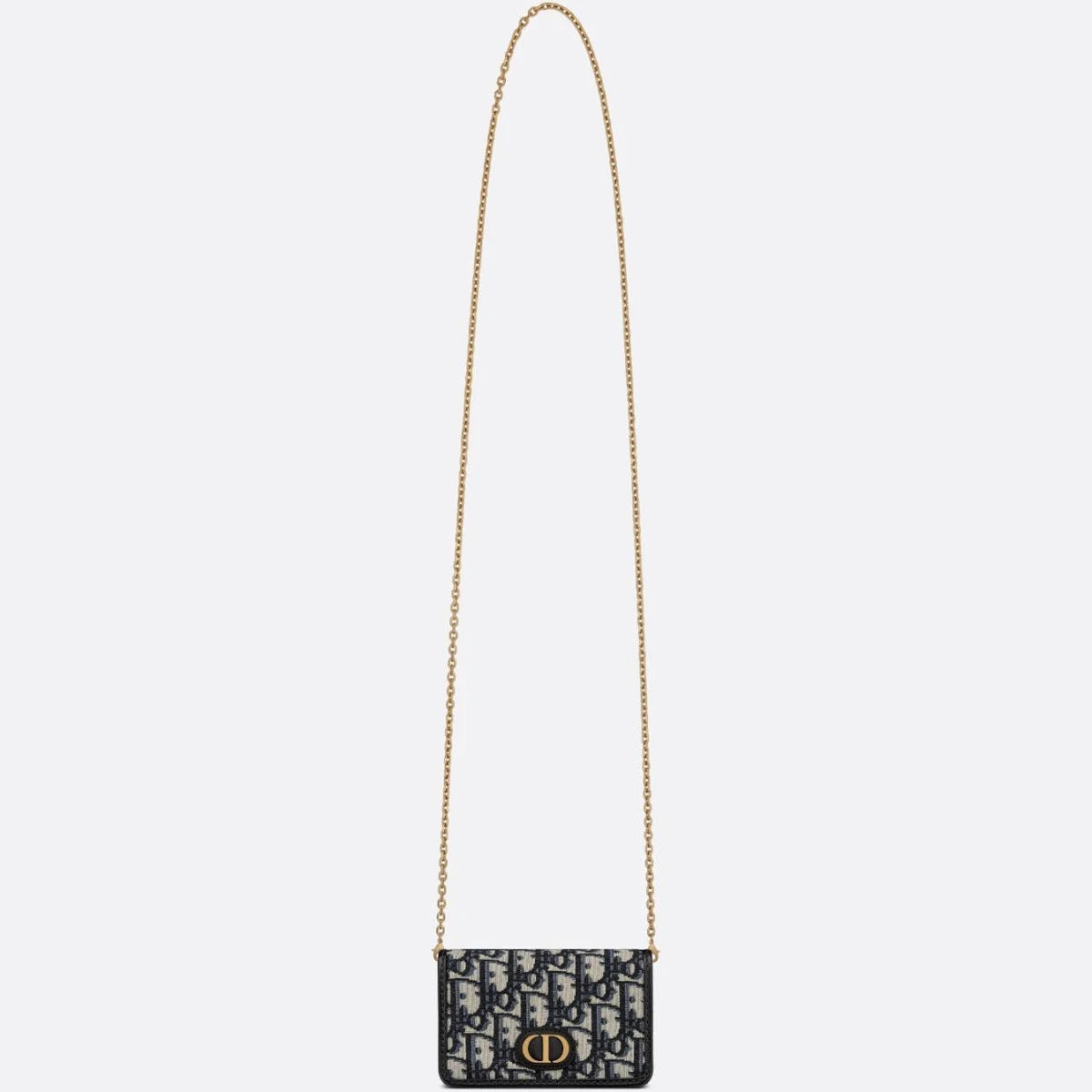 DIOR 30 Montaigne Nano Pouch Blue Oblique Jacquard Women