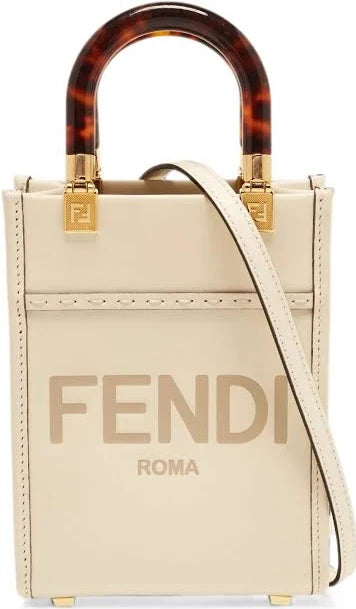 Fendi Sunshine leather mini bag - women - Calf Leather/Fabric